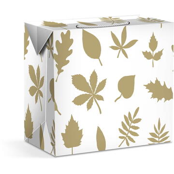 Pungă cadou - hartie - 225 x 135 x 200 mm - 2 tipuri / pachet