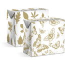 Pungă cadou - hartie - 225 x 135 x 200 mm - 2 tipuri / pachet