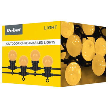 Rebel SIR ILUMINAT FESTIV EXTERIOR ALB CALD