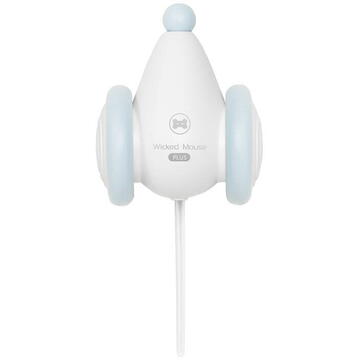 Jucărie interactivă pentru pisici Cheerble Wicked Mouse Alb