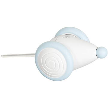 Jucărie interactivă pentru pisici Cheerble Wicked Mouse Alb