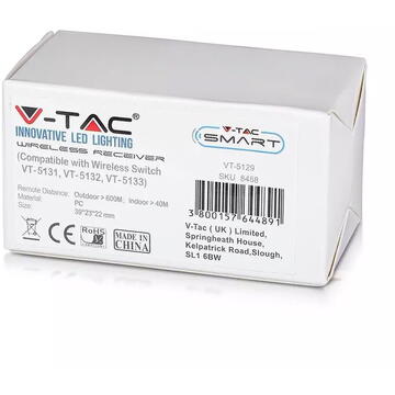 Releu inteligent V-Tac SKU-8458, 1000 W, 180-240V, Alb