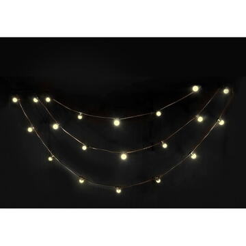 Ibiza Light SIR ILUMINAT FESTIV 10M  IP44 CU 20 BECURI LED ALB CALD
