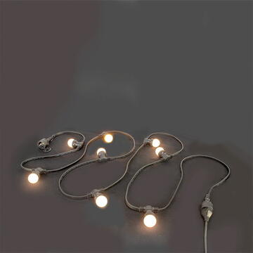 Ibiza Light SIR ILUMINAT FESTIV 10M  IP44 CU 20 BECURI LED ALB CALD