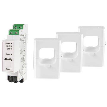 Releu inteligent Shelly 3-phase Energy Meter  PRO 3EM 400A Wi-Fi