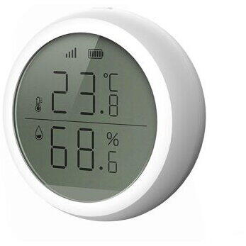 Senzor de temperatura si umiditate SmartWise Zigbee cu ecran LED (pentru eWeLink si Tuya)