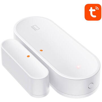 Senzor inteligent de deschidere a ferestrelor si usilor Avatto 37272, 3V , Alb