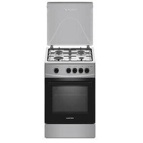 Samus AL452BXS, 4 Arzatoare gaz, Cuptor gaz, Siguranta plita si cuptor, Geam dublu la cuptor, Inox/ Argintiu