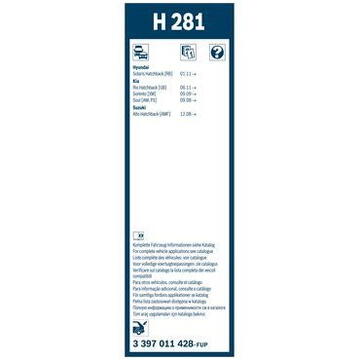 Lamela Bosch Twin Rear H281, lungime 280 mm