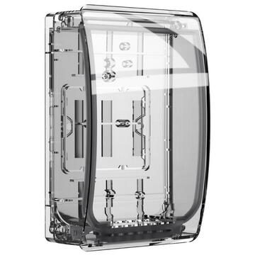 Carcasa/doza rezistenta la apa pentru relee inteligente Sonoff Sonoff SON-KIE-BOX-R2, IP64, Negru/Transparent