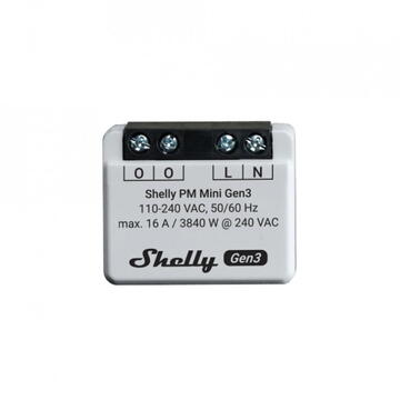 Releu inteligent Shelly ALL-REL-PLUSMINIPM-R3, 16 A, Wi-Fi + Bluetooth, Gri