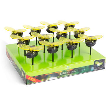 Garden of Eden Lumină solară - albină - 8 x 6,5 x 14 cm - Led Alb