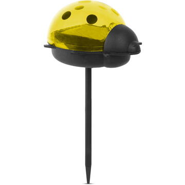 Garden of Eden Lampa solara LED - buburuza - alb rece - rosu / galben - 75 x 60 x 156 mm