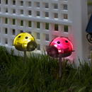 Garden of Eden Lampa solara LED - buburuza - alb rece - rosu / galben - 75 x 60 x 156 mm