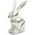 Decor de paste - iepure aluminiu - 16 x 10 cm