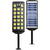 Phenom Reflector solar de perete - 520 SMD LED - 3000 lm - 20W - 4500 mAh - IP65