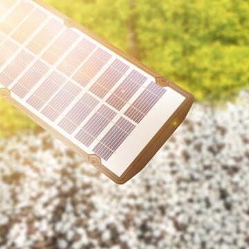 Phenom Reflector solar de perete - 520 SMD LED - 3000 lm - 20W - 4500 mAh - IP65