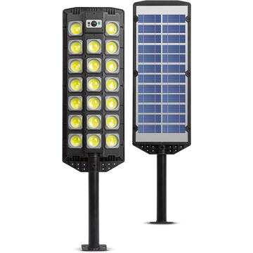 Phenom Reflector solar de perete - 520 SMD LED - 3000 lm - 20W - 4500 mAh - IP65