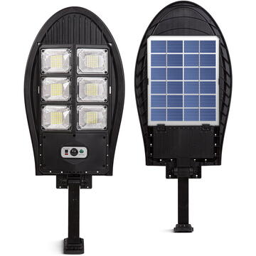 Phenom Reflector solar de perete - 180 SMD LED - 1200 lm - 10W - 3000 mAh - IP65