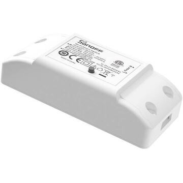 Releu inteligent Sonoff 36614, 100V-240V, 10 A, Alb