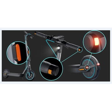 Motus Scooty 10 Lite 2023 350W 20 km/h 7800 mAh 36 V Semnale de directie Gri