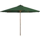 FIELDMANN Umbrela de soare verde cu cadru din lemn FDZN 4014