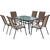 Set mobilier gradina Heinner Alegria 7 piese, masa + scaune STSM008