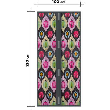 Garden of Eden Perdea anti-tantari pt. usi cu inchidere magnetica- 100 x 210 cm „Bugs”