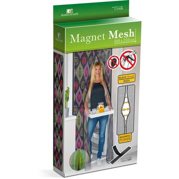 Garden of Eden Perdea anti-tantari pt. usi cu inchidere magnetica- 100 x 210 cm „Bugs”