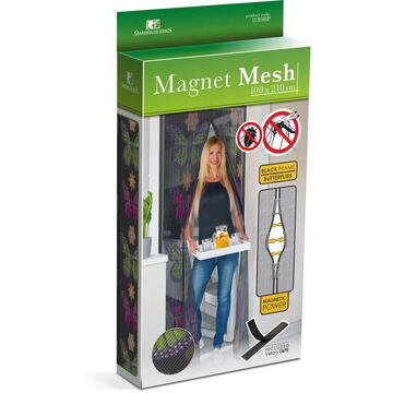 Garden of Eden Perdea anti-tantari pt. usi cu inchidere magnetica- 100 x 210 cm „Flori și fluturi”