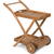 Carucior pentru ceai Lux FIELDMANN FDZN 4050-T 80x50 cm, inaltime 86 cm, lemn tratat de salcam tropical, 2 tavi detasabile