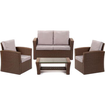Set de rattan artificial FIELDMANN FDZN 6065-PR Ansamblu Mia 1/2