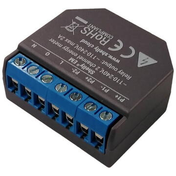 Releu inteligent Shelly Set  EM + transformator 50A (măsurarea consumului de energie)