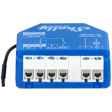 Releu inteligent Shelly Qubino Wave 1, 16 A, 0.3 W, Albastru