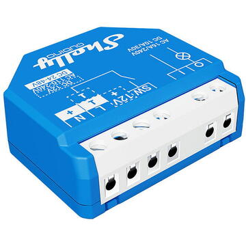 Releu inteligent Shelly Qubino Wave 1, 16 A, 0.3 W, Albastru