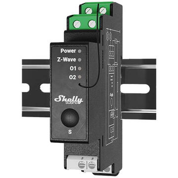 Releu inteligent Shelly Releu șină DIN cu 2 canale cu măsurare a energiei  Qubino Pro 2PM