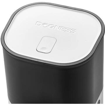 Dogness Dozator de alimente cu bol din plastic  Smart (alb)