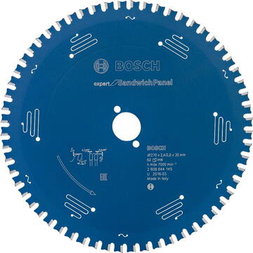 Bosch Panza ferastrau circular Expert for Sandwich Panel, 270x30x2.4mm, 60T