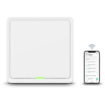 Intrerupator inteligent TESLA TSL-SWI-WIFI1, Wireless, 100‒240 V, Alb