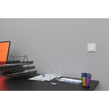 Intrerupator inteligent TESLA TSL-SWI-DIMMERT, Wireless, 100‒240 V, Alb