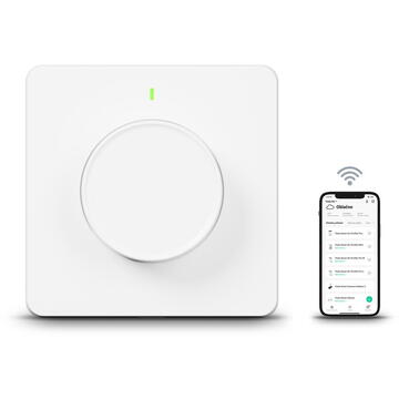 Intrerupator inteligent TESLA TSL-SWI-DIMMER, Wireless, 100‒240 V AC, Alb