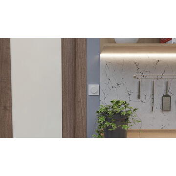 Intrerupator inteligent TESLA TSL-SWI-DIMMER, Wireless, 100‒240 V AC, Alb