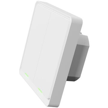 Intrerupator inteligent TESLA TSL-SWI-WIFI2, Wireless, 100‒240 V, Alb