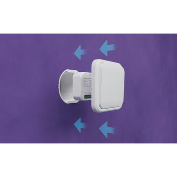 Intrerupator inteligent TESLA TSL-SWI-WBREAK2, Wireless, 1200 W, 240 VAC, 5 A, Alb