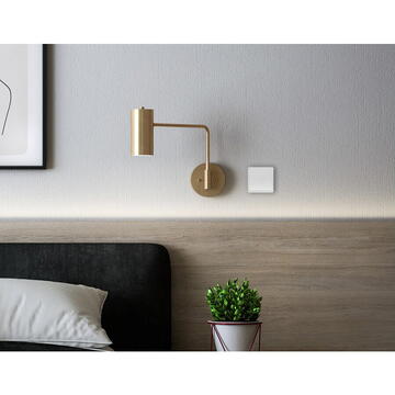Intrerupator inteligent TESLA TSL-SWI-SCENEZG2, Wireless, 25 m, Alb