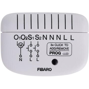 Controler pentru jaluzele FIBARO FGR-224, 38.2x20.3x42.5mm