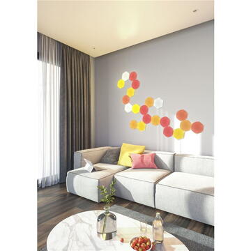 Nanoleaf NL42-6002HX-15PK, RGB, Wi-Fi, Alb