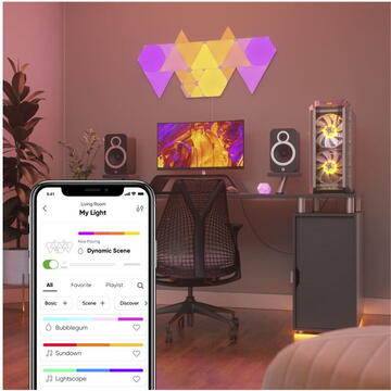 Nanoleaf NL47-6002TW-15PK, 1200 lm, Wireless, Alb