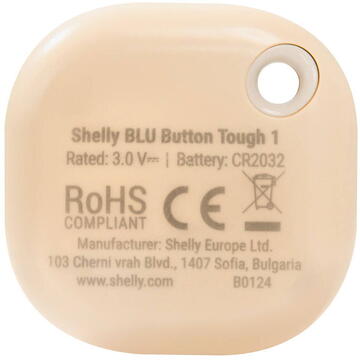 Buton inteligent Action and Scenes Activation Button Shelly Blu Button Tough 1 (mocha)