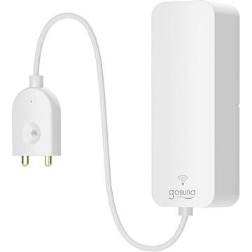 Gosund Senzor de apa smart  ST19, ZigBee, Tuya, Control aplicatie, Lungime cablu 1m, Alb